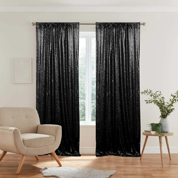 COM1950s Gold Sequin Backdrop Curtain for Party Stage Wedding Background Decor,Large Sparkly Sequin Drape for Events Photography and Home Decoration,Durable Polyester Fabric Curtain for Versatile Use