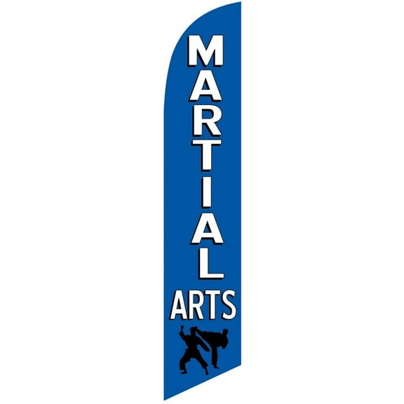 Martial Arts Feather Banner Swooper Flag -No Wind Required- Replacement FLAG ONLY