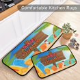 thumbnail image 5 of SKYSONIC Tropical Ocean Beach Sand Kitchen Mats and Rugs Hello Summer Floor Runner Area Rug Washable Carpet Perfect for Living Room Bedroom Entryway,19.7"x27.6"+19.7"x47.2", 5 of 7