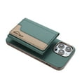 thumbnail image 2 of Allytechgroup Case for Apple iPhone 16 Pro, 2-in-1 Detachable Card Holder Magnetic RFID Blocking Wallet [Compatible with MagSafe] Stand PU Leather Cover with Credit Card Slots/Cash Slot, Green, 2 of 13