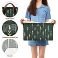 thumbnail image 5 of Yayeee Foldable Storage Basket for Shelves with Handles Waterproof Cloth Bins, Dark Green Plants, 5 of 7