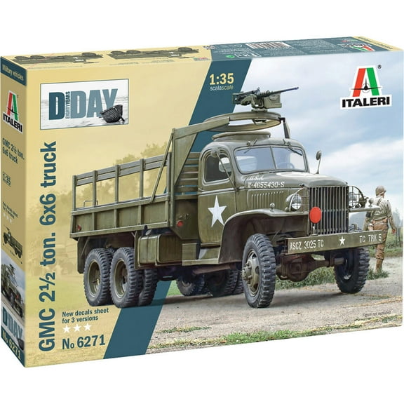 Italeri 6271 GMC 2-1/2 Ton 6X6 Truck 1/35 Scale Plastic Model Kit
