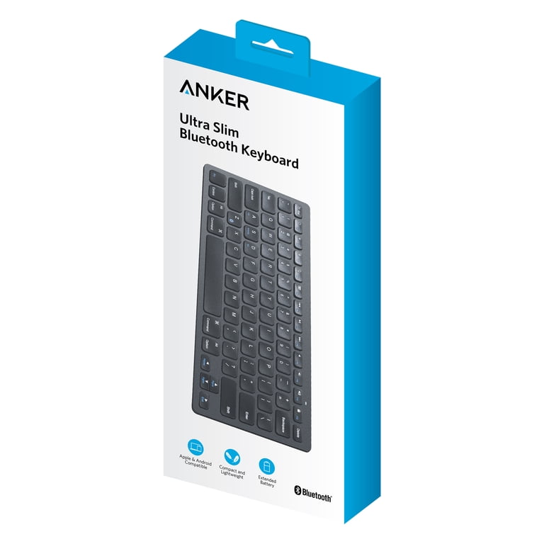 Anker Ultra Slim Profile Bluetooth Keyboard Black - Walmart.com