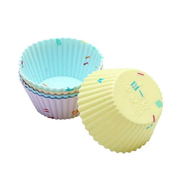 Silicone Baking Cups Muffin Baking Mould for 20 Pack Silicone Muffin Cup and Small Cake Cup Silicone Muffin Cups for Baking Square Silicone Baking Cups