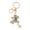 Blue, variant on Toad Key Chain Rhinestone Toad Keychain Sparkly Lucky Money Frog Toad Charm with Key Ring Bag Charm for Men Women