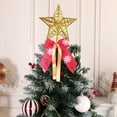 thumbnail image 5 of sruoe Christmas Bows, Christmas Tree Decorations, Christmas Tree Bows and Ribbons, Indoor Outdoor Tree Decoration, Hanging Christmas Bows for Wreaths, Tree Gift Present Decoration, Red, 5 of 6
