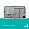 Mindspace Desk Organizer 6 Compartments with Drawer for Office Supplies