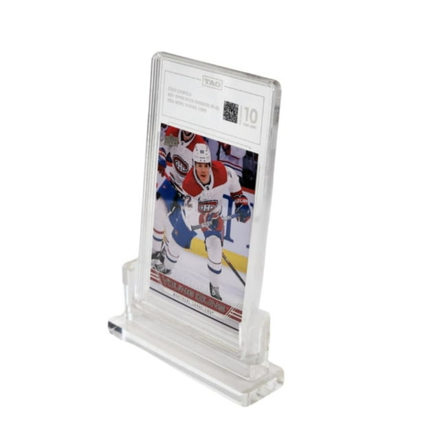 EVORETRO Acrylic Slab Display Case – Clear Stackable Showcase for PSA, CGC, TAG Graded & Loose Cards, Protective Holder for Collectors