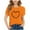 #0033-Orange, variant on Favoffer Summer Kids Orange Graphic Print Crewneck Short-Sleeve Tee - Play,Outdoor,Travel,Casual 3-15Y