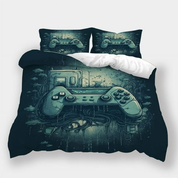 Home Textiles Gamer Handle Printed Quilt Cover Duvet Cover Set Girl Boy Highend Bedding Set,Twin (68"x86")