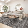 thumbnail image 2 of HOMERRY Boho Print Non Slip Area Rug 10' x 13' for Living Room Washable Indoor Carpet, Brown, 2 of 6