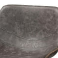 thumbnail image 4 of Bowery Hill Grey and Brown Metal Bar Stools (Set of 2), 4 of 7