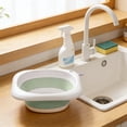 thumbnail image 1 of Collapsible Wash Basin, Portable Foldable Silicone Sink for Camping, Travel, Outdoor, Kitchen, Space Saving Bucket, 1 Count, 1 of 8