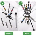 thumbnail image 5 of 18 Piezas con Soporte para Brocas,Adaptador Taladro en Ángulo Recto,Adaptador Enchufe para Taladro de 1/4 Pulgadas, 3/8 Pulgadas y 1/2 Pulgadas, Soporte para Brocas 11P, 5 of 5