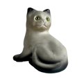 thumbnail image 2 of Estatua de gato Estatuilla de animal Decorativa Adorno de resina creativa Colección de arte Estatuilla de paisaje para balcón Gabinete de mesa Césped BLESIY estatuas de patio, 2 of 8
