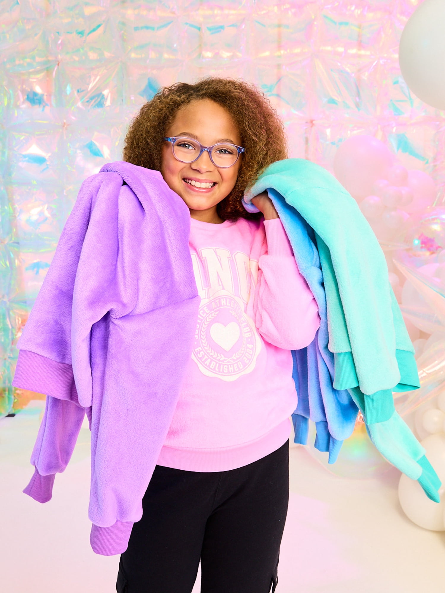 Justice Girls Sports Woobie Crew, Sizes XS - XLP