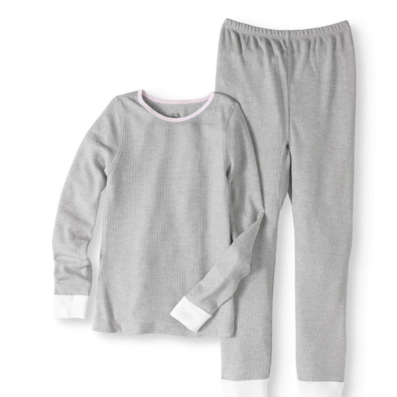 Fruit of the Loom Girls' Soft Waffle Thermal Underwear Set (Little Girls & Big Girls)