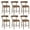 Brown-PU, variant on Dayalane 26.5" Counter Height Barstools Set of 2, Modern Farmhouse Bar Stools with Curved Back and Rubberwood Frame Upholstered Linen Kitchen Stool for Counter Bar Island Bar Pub, Charcoal