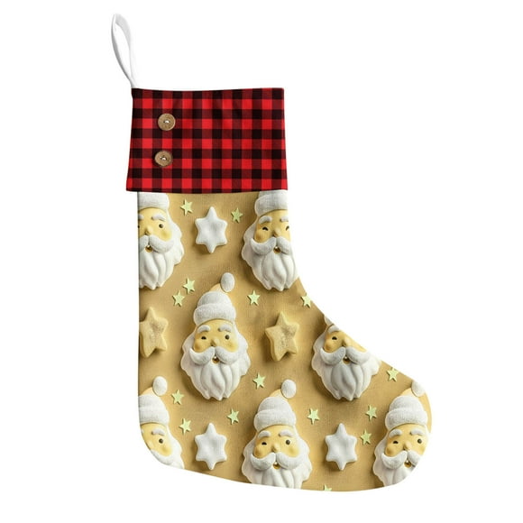 Jamicy Christmas Socks Clearance Christmas Stockings Personalized Hanging Stocking Christmas Decor Family Xmas Holiday Party Gift