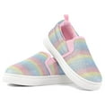 thumbnail image 6 of Bocca Kid's Slip on Sneakers Colorful Girls Canvas Walking Shoes Size 1, 6 of 8