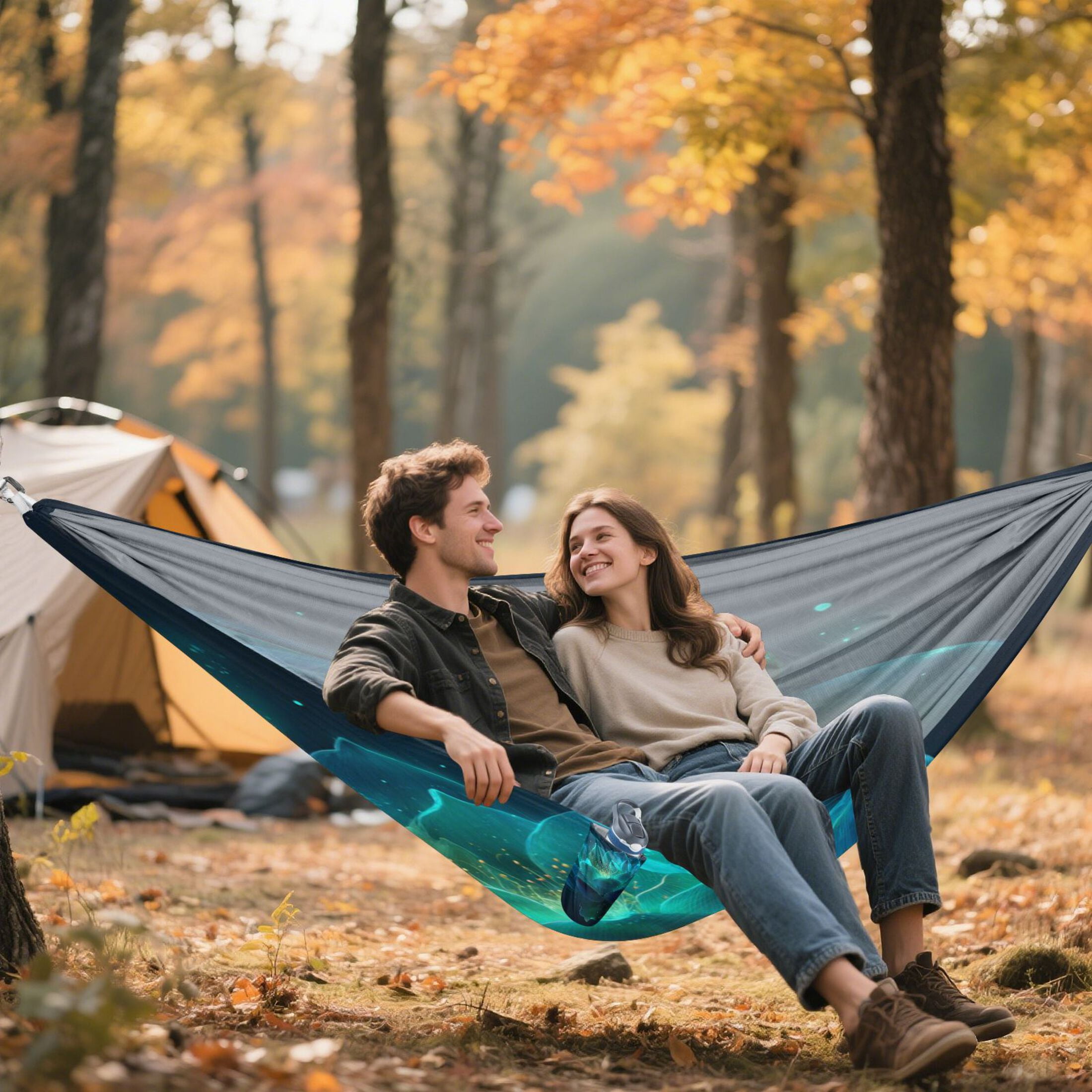 Hanging Hammock Portable Travel Camping For Outdooor Beach Camping Hiking Fluorescence