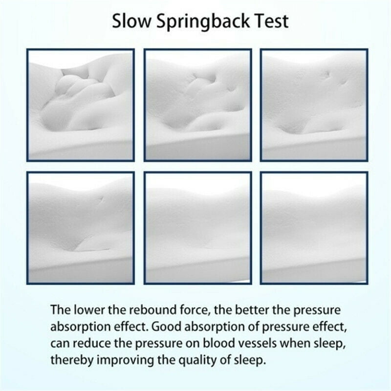 Slow Rebound Memory Foam Pillow Cervical Pillow For Neck Snore Anti Pain N F3W2 