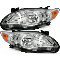 ECCPP For Toyota Corolla 2011-2013 Headlights Replacement Assembly Car Driver and Passenger Side 8115002B60 TO2519131