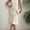 Champagne, variant on Women's Ruched Bodycon Dress Summer Casual Sleeveless Elegant Club Evening Party Cocktail Midi Dresses, S