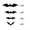 A008- Style H, variant on Halloween Wall Decorations, 3D Bats Halloween Wall Decor, Bat Decorations for Halloween, Halloween Decorations for Home, Multi-Size Black Paper 3D Cutout Bat, Self-Adhesive and