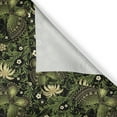 thumbnail image 5 of Ambesonne Sage Grommet Curtain, Spring Butterflies Ornate, 50" x 96", Yellow Black Green, 5 of 6