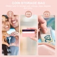 thumbnail image 1 of OULII 1Pack Girls Change Purse Chic PU Pink Holding Cash School, 1 of 6