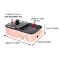 thumbnail image 2 of 2in1 Electric Hot Pot 1500W Non-Stick Korean BBQ Plate Pan Shabu Grill Barbecue, 2 of 14