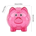 thumbnail image 3 of Transparent Piggy Bank, Pig Bank, Baby Savings Bank, For Boys For Girls, 3 of 5