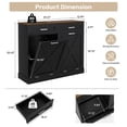 thumbnail image 3 of Daluvenix Double Tilt Out Trash Can Cabinet for 2 Bins,Hidden Trash Bin Storage Cabinet with Hideaway Drawers,Pet Proof Trash Can Holder for 2 x 10 Gallon , Kitchen, Dining Room, Living Room, Black, 3 of 8