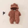 thumbnail image 2 of FDDMis Winter Coat 4t Baby Girls' Outerwear Jackets & Coats Infant Coat 3-6 Months Sherpa Lined Zip Hoodie Girl Baby Clothes 0-3 Months 3 to 6 Month, Red 3-6 Months, 2 of 5