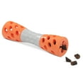 thumbnail image 7 of Messy Mutts Totally Pooched Toss 'n Stuff Hourglass | Interactive Treat and Squeak Toy for Dogs | Durable 7” TPR Dog Toy | Orange, 7 of 7