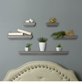 thumbnail image 4 of Melannco Set of 5, 2-6-inch 2-12-inch 1-24-inch Shelves-Gray, 4 of 7