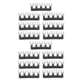 thumbnail image 4 of 10 piezas de tiras de terminales de puente de cobre con carcasa de PVC, tipo horquilla, color negro, 400 V, 15 A, TB 1505, 4 of 14