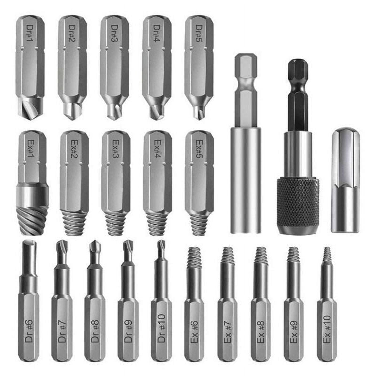 Kit Extractor De Tornillos Rayados - Herramienta Para Fontanería, Tuberías Rotas Y Riego