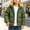 Army Green, variant on OGLCCG Boys Winter Coat Zip up Warm Puffer Jacket Windproof Thicken Outerwear with Detachable Hood,Size 5