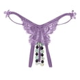 thumbnail image 4 of ZVNAΖH Sexy G String Thongs for Women, Valentine's Day Gifts, Couple Supplies, Open Cut Non-Removable Massage Beads Panties, 4 of 4