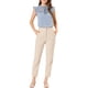 thumbnail image 2 of INSPIRAR CHIC Blusa sin mangas con cuello de volantes y lazo en la espalda, mariposa, S Azul Humo, 2 of 6