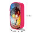 thumbnail image 4 of My Hero Academia Pencil Case Large Capacity Pencil Pouch Pen Bag Office Stationery Organizer Travel Makeup Bag Pink, 4 of 9