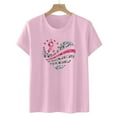 thumbnail image 2 of Hauts d'Été pour Femmes Décontractés à Manches Courtes Blouses Hauts Col Rond Simples Amples Confortables T-Shirts Basiques Tuniques T-Shirts, 2 of 4