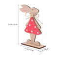 thumbnail image 2 of 2Pcs Easter Wood Bunny Table Decoration Spring Bunny Wood Tabletop Easter Decoration, 2 of 7