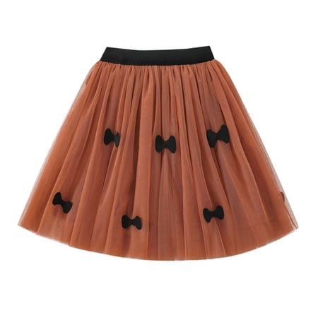 oqasdz Girls Dresses Flared Skirt Fall Winter Soft Layered Tutu with Elastic Waist for Toddler Kids Party Wedding Dress