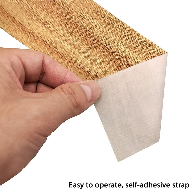 JFQWLE 2.2 x 15' Realistic Wood Grain Repair Tape Patch, Self