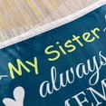thumbnail image 6 of Sister Blanket - Gorgeous Sister Blankets from Sister with Thick Double Layered Sherpa and Fleece Fabric | Cuddly Sisters Gifts from Sister with Heartfelt Message |Blue 50x60, 6 of 6