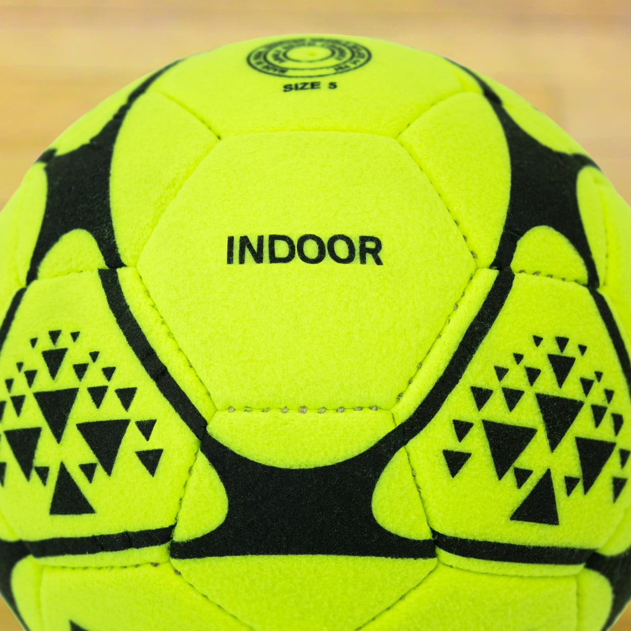 FORZA Indoor Soccer Balls [3 Sizes] | Fluorescent Yellow Soccer Balls Designed For Indoor and Laminate Surfaces - Size 5, Pack of 1