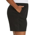thumbnail image 5 of Gloria Vanderbilt Women High Rise Cotton Chino Shorts (Black, 10), 5 of 6